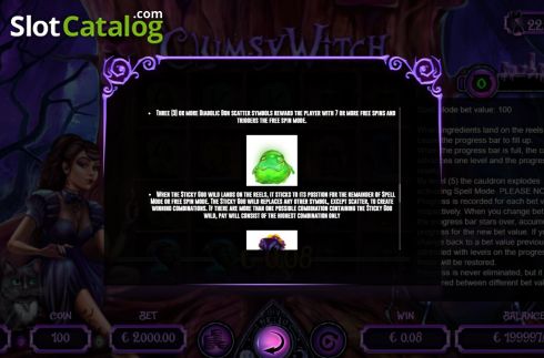 Οθόνη9. Clumsy Witch Κουλοχέρης