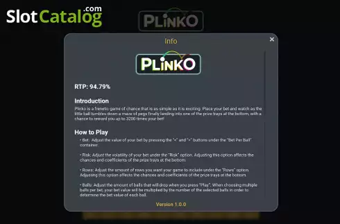 Οθόνη9. Plinko (Gaming Corps) Κουλοχέρης