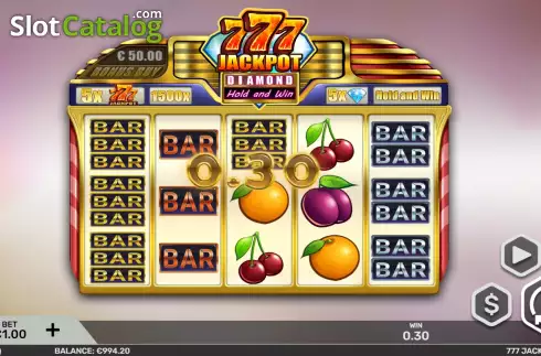 Οθόνη4. 777 Jackpot Diamond Κουλοχέρης