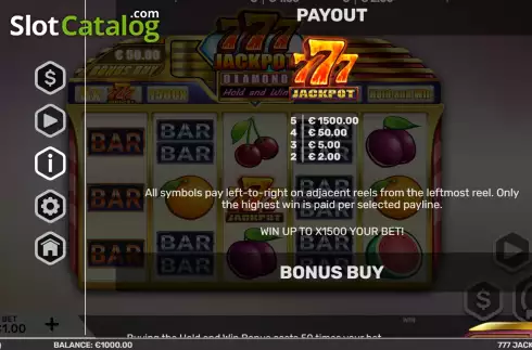 Οθόνη8. 777 Jackpot Diamond Κουλοχέρης
