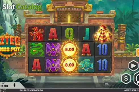 Οθόνη2. Aztec Bonus Pot Κουλοχέρης