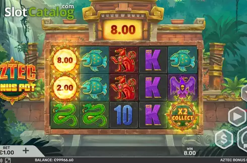 Οθόνη5. Aztec Bonus Pot Κουλοχέρης