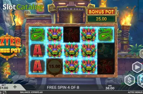Οθόνη9. Aztec Bonus Pot Κουλοχέρης