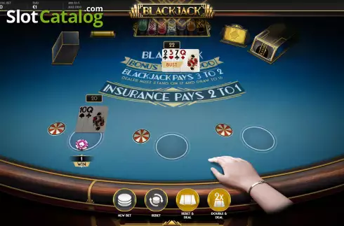 Οθόνη3. Blackjack Bonus Wheel 1000 Κουλοχέρης 