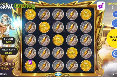 Οθόνη9. Raging Zeus Mines Κουλοχέρης