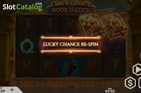 Οθόνη7. Luke E. Chance and the Book of Luck Κουλοχέρης
