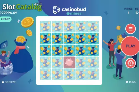 Οθόνη4. Casinobud Mines Κουλοχέρης