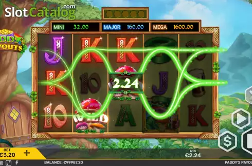 Οθόνη3. Paddy's Payouts Κουλοχέρης