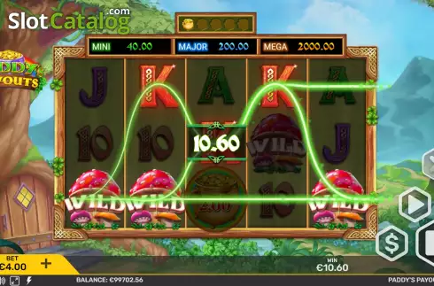 Οθόνη6. Paddy's Payouts Κουλοχέρης