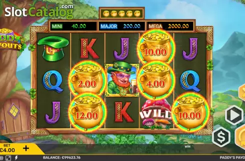 Οθόνη7. Paddy's Payouts Κουλοχέρης