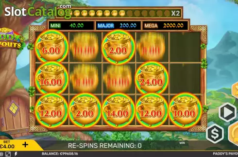 Οθόνη8. Paddy's Payouts Κουλοχέρης