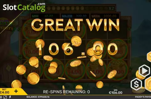 Οθόνη9. Paddy's Payouts Κουλοχέρης