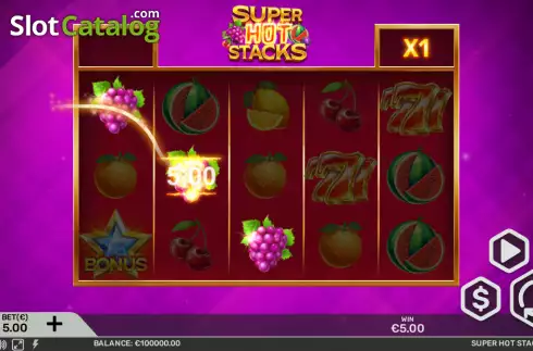 Οθόνη3. Super Hot Stacks Κουλοχέρης