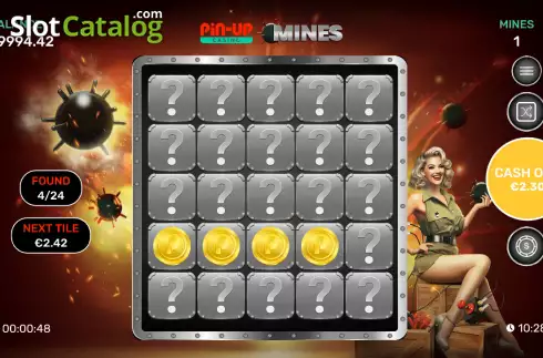 Οθόνη3. Pin-Up Mines Κουλοχέρης