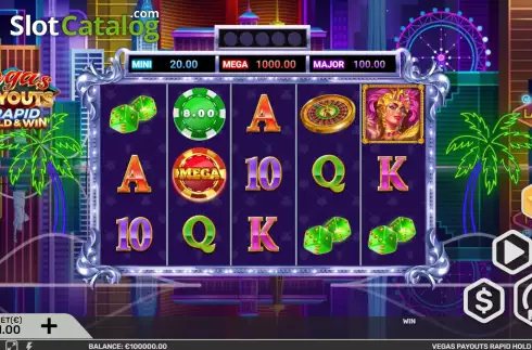 Οθόνη2. Vegas Payouts Rapid Hold and Win Κουλοχέρης 