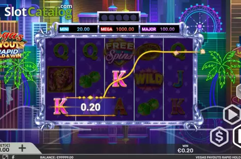Οθόνη3. Vegas Payouts Rapid Hold and Win Κουλοχέρης 