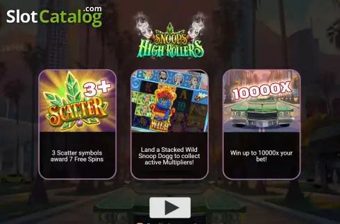 Οθόνη2. Snoop's High Rollers Κουλοχέρης