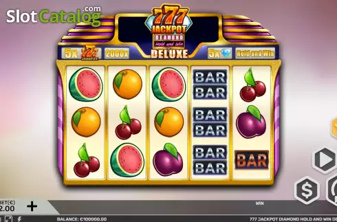 Οθόνη2. 777 Jackpot Diamond Hold and Win Deluxe Κουλοχέρης