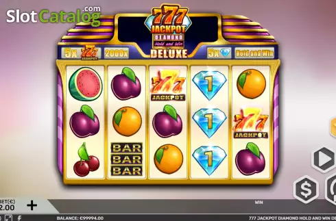 Οθόνη3. 777 Jackpot Diamond Hold and Win Deluxe Κουλοχέρης