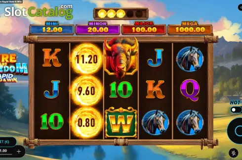 Οθόνη2. Fire and Freedom Rapid Hold & Win Κουλοχέρης 