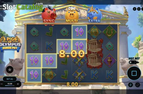 Οθόνη4. 3 Pigs of Olympus Bonus Pot Κουλοχέρης
