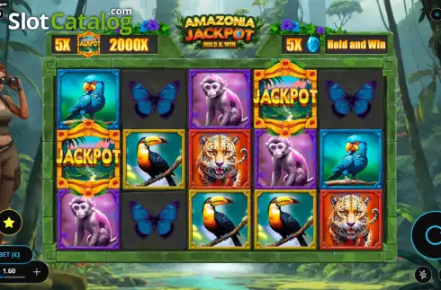 Οθόνη2. Amazonia Jackpot Hold and Win Κουλοχέρης