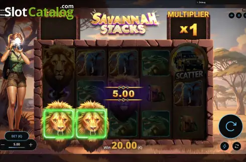 Οθόνη4. Savannah Stacks Κουλοχέρης