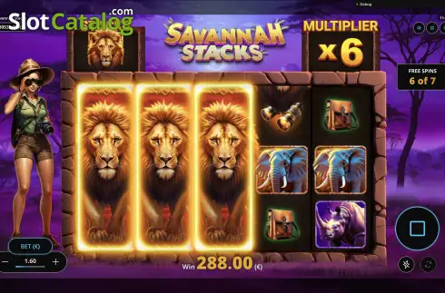Οθόνη9. Savannah Stacks Κουλοχέρης