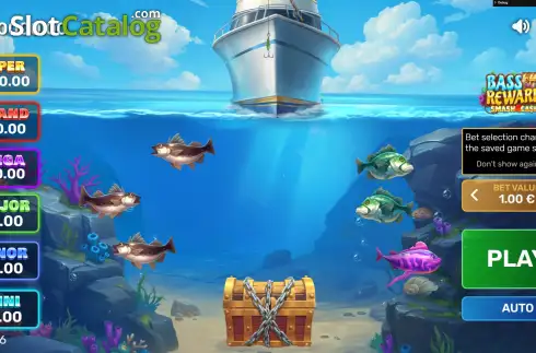 Οθόνη2. Bass Rewards Smash4Cash Κουλοχέρης