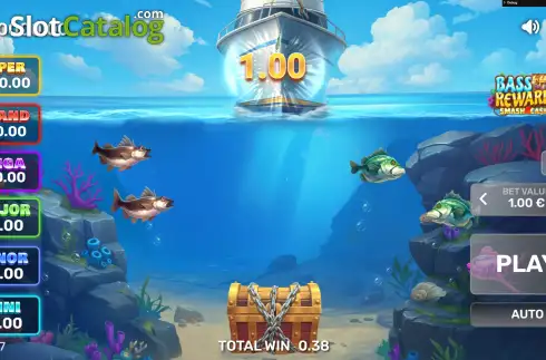 Οθόνη3. Bass Rewards Smash4Cash Κουλοχέρης