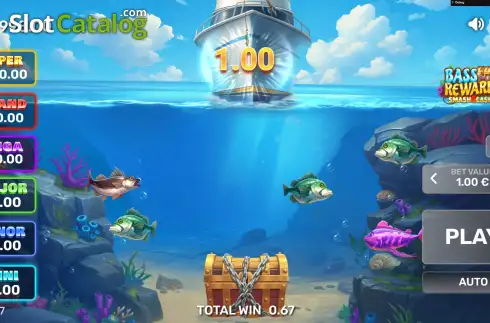 Οθόνη4. Bass Rewards Smash4Cash Κουλοχέρης