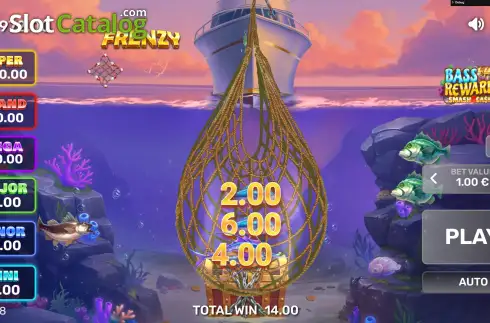 Οθόνη9. Bass Rewards Smash4Cash Κουλοχέρης