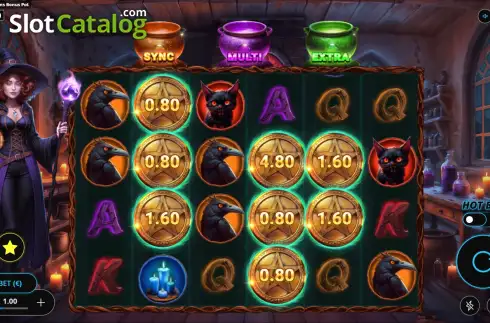 Οθόνη2. 3 Pots of Potions Bonus Pot Κουλοχέρης 