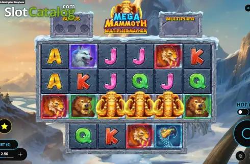 Οθόνη2. Mega Mammoth Multiplier Mayhem Κουλοχέρης