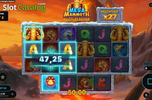 Οθόνη3. Mega Mammoth Multiplier Mayhem Κουλοχέρης
