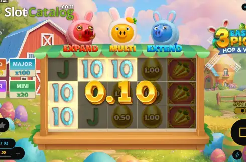 Οθόνη3. 3 Easter Pigs Hop and Win Κουλοχέρης
