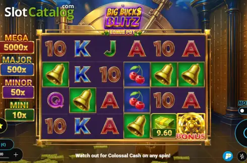 Οθόνη2. Big Bucks Blitz - Bonus Pot Κουλοχέρης 