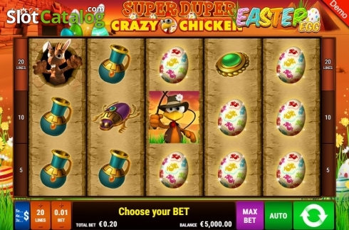 Οθόνη2. Super Duper Crazy Chicken Easter Egg Κουλοχέρης