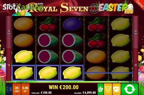 Οθόνη5. Royal Seven XXL Easter Egg Κουλοχέρης