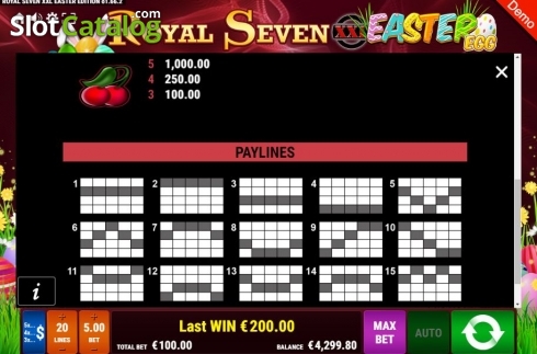 Οθόνη7. Royal Seven XXL Easter Egg Κουλοχέρης