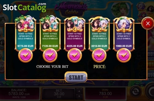 Οθόνη4. Mermaids Galore Κουλοχέρης