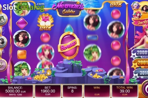 Οθόνη6. Mermaids Galore Κουλοχέρης