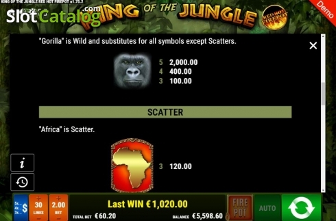 Οθόνη7. King of the Jungle RHFP Κουλοχέρης