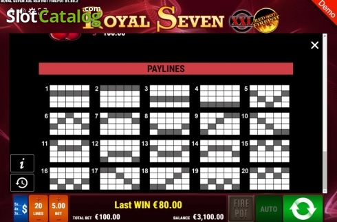 Οθόνη8. Royal Seven XXL RHFP Κουλοχέρης