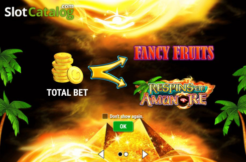 Οθόνη2. Fancy Fruits Respins Of Amun-Re Κουλοχέρης