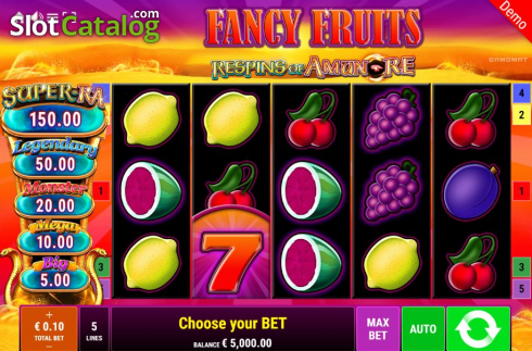 Οθόνη3. Fancy Fruits Respins Of Amun-Re Κουλοχέρης