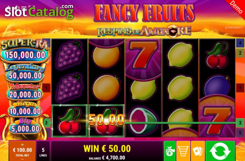 Οθόνη4. Fancy Fruits Respins Of Amun-Re Κουλοχέρης