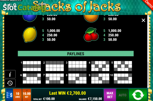 Οθόνη8. Stacks of Jacks Κουλοχέρης