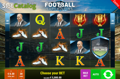 Οθόνη2. Football Super Spins Κουλοχέρης 