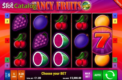 Οθόνη2. Fancy Fruits Double Rush Κουλοχέρης